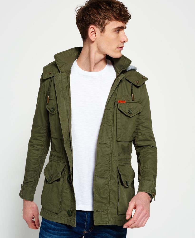 superdry parka green